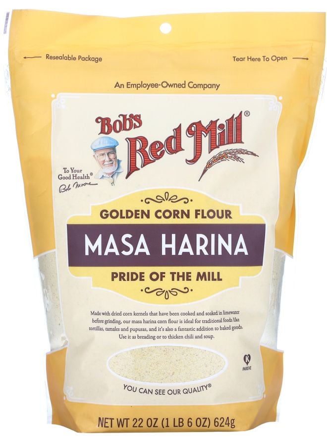 Bob's Red Mill دقيق الذرة الذهبي ماسة هارينا 22 أونصة (624 جرام)