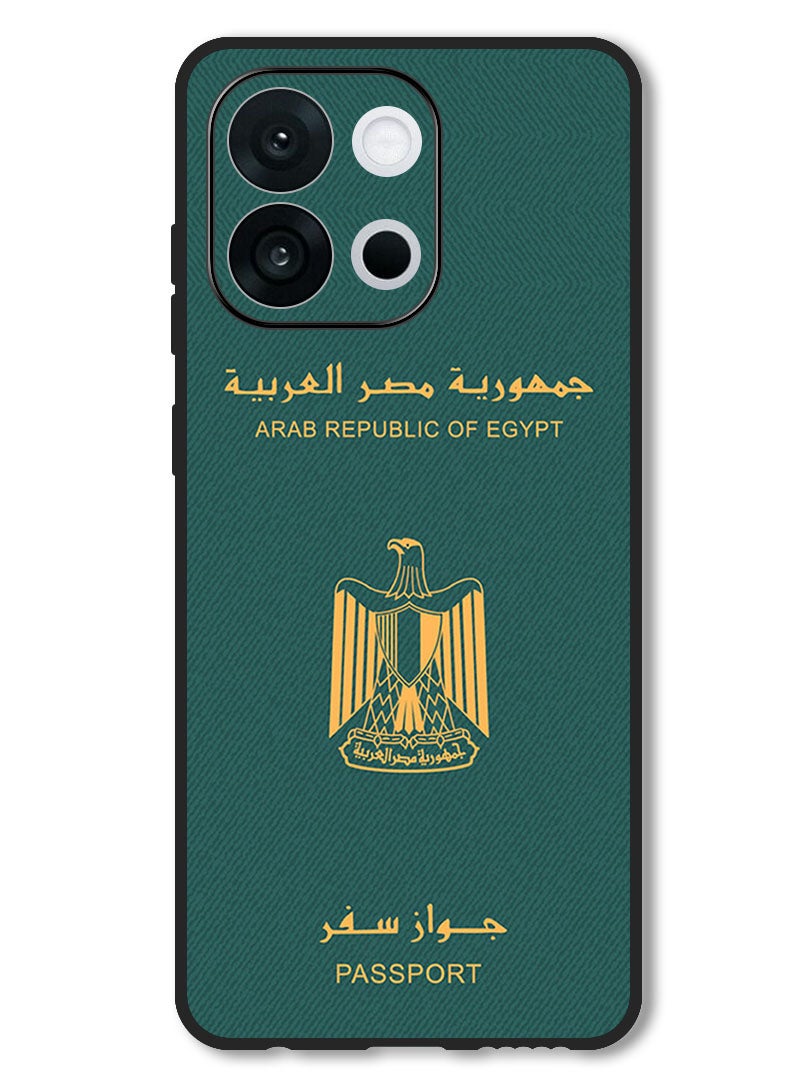 Theodor Case Compatible with OnePlus 13T 6.32 Inch Protection Shockproof Bumper Cover Egypt Passport - Image 1