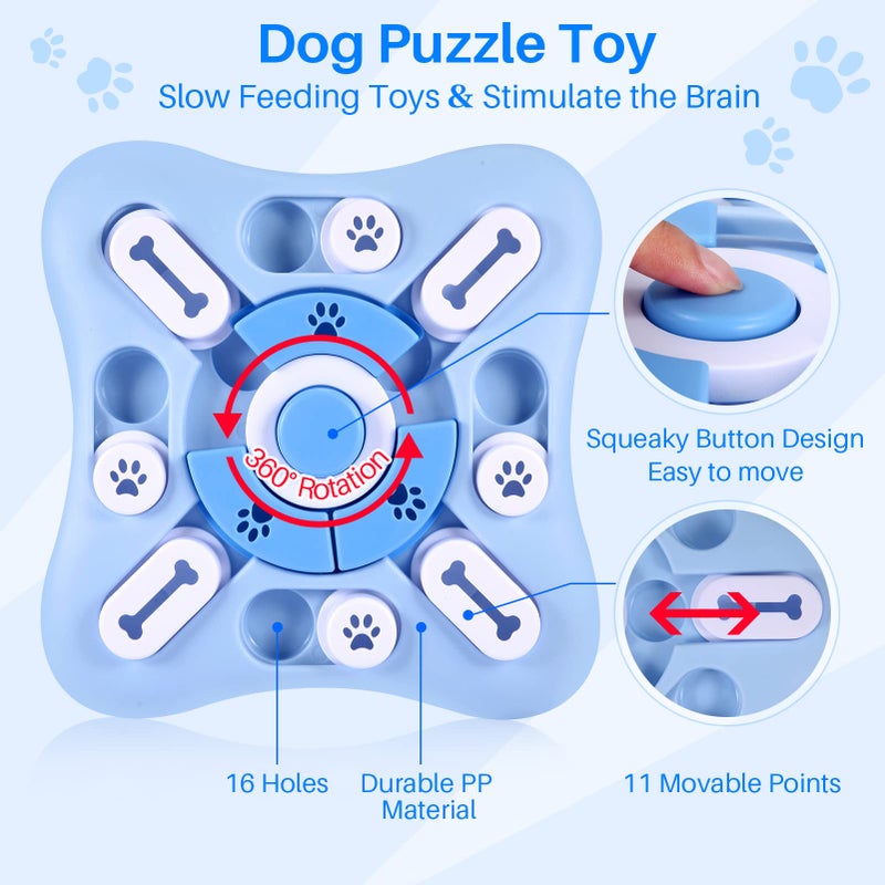 AVOAR Interactive Dog Puzzle Toys for Large Medium Small Smart Dogs, Squeaky Dog Enrichment Toys Mentally Stimulation Toys for Training, Dog Treat Chew Toy Gifts for Puppy&Cats - Image 2