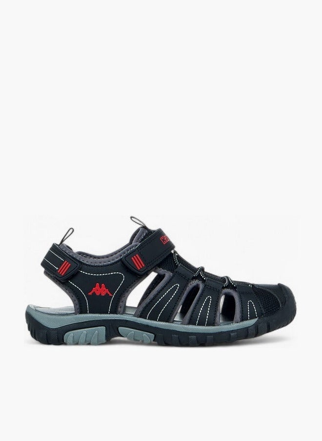 Kappa Boys' Panelled Sandals with Hook and Loop Closure - Image 1