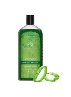 The Man Company Aloe Vera & Matcha Body Wash ; Shower Gel For Glowing & Smooth Skin ; Enriched With Green Tea & Moringa Leaf Extract ; Toxin Free 200 Ml  - Image 1