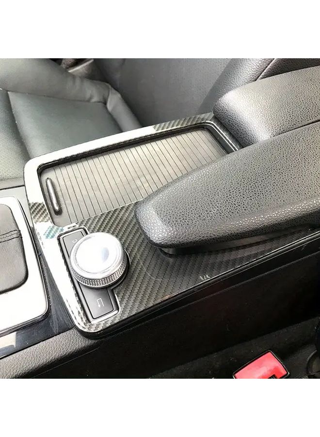 Gloss Black LHD Car Center Console Armrest Cup Holder Trim Cover For 2007 2013 - Image 1