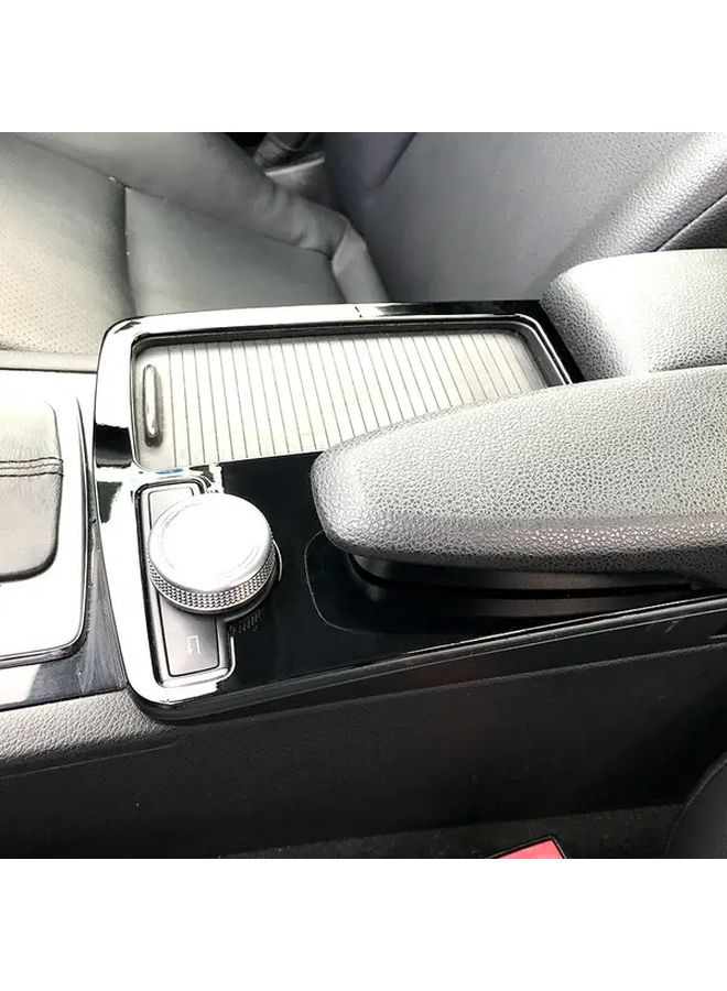 Gloss Black LHD Car Center Console Armrest Cup Holder Trim Cover For 2007 2013 - Image 5