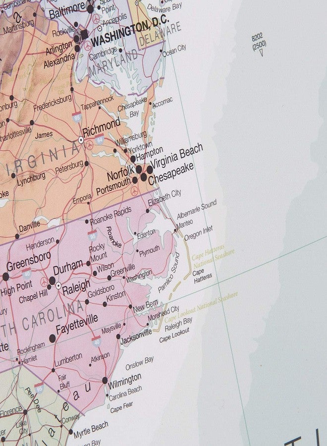 Maps International Large Executive USA Wall Map - Front Sheet Laminated - 36 x 48 - Image 4