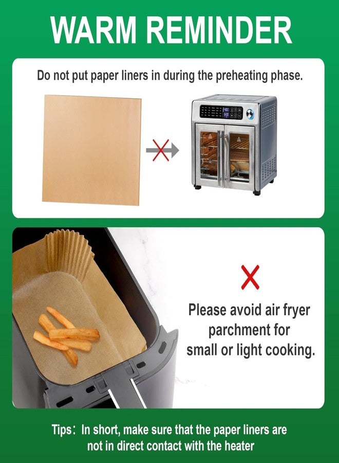 AODPWEN Non-Stick Parchment Paper Sheets for Air Fryer & Oven, 100PCS Disposable Baking Liners, Easy Clean, Heat Resistant, Compatible with Ninja French Door Oven FO101 - Image 3