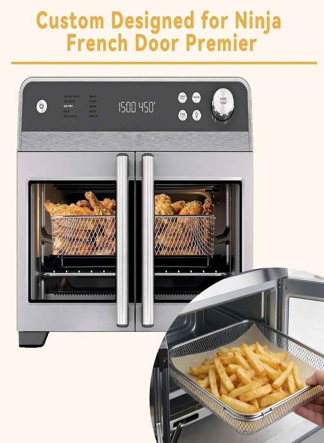 AODPWEN Non-Stick Parchment Paper Sheets for Air Fryer & Oven, 100PCS Disposable Baking Liners, Easy Clean, Heat Resistant, Compatible with Ninja French Door Oven FO101 - Image 2