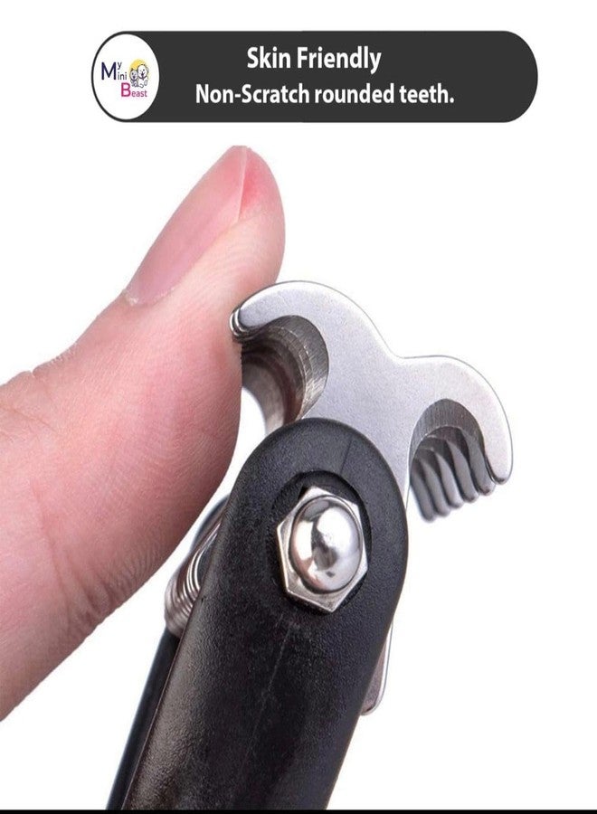 My Mini Beast 2 in 1 Pet Grooming Professional Hair Massage Rubber Bath Shampoo Dispenser Washing Brush Hand Comb Daily Use Combo of 2 for Dogs, Cats and Puppies - Image 4