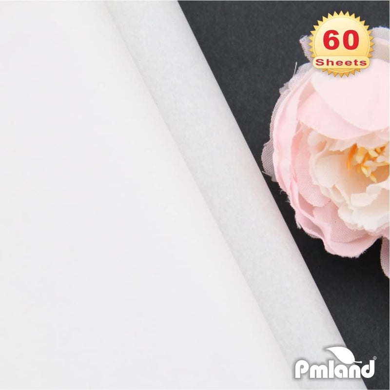 PMLAND Gift Wrapping Tissue Paper - White Color - 20 Inches x 26 Inches 60 Sheets - Image 3