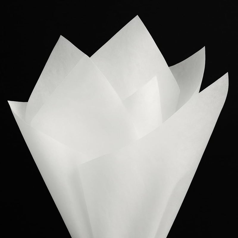 PMLAND Gift Wrapping Tissue Paper - White Color - 20 Inches x 26 Inches 60 Sheets - Image 1