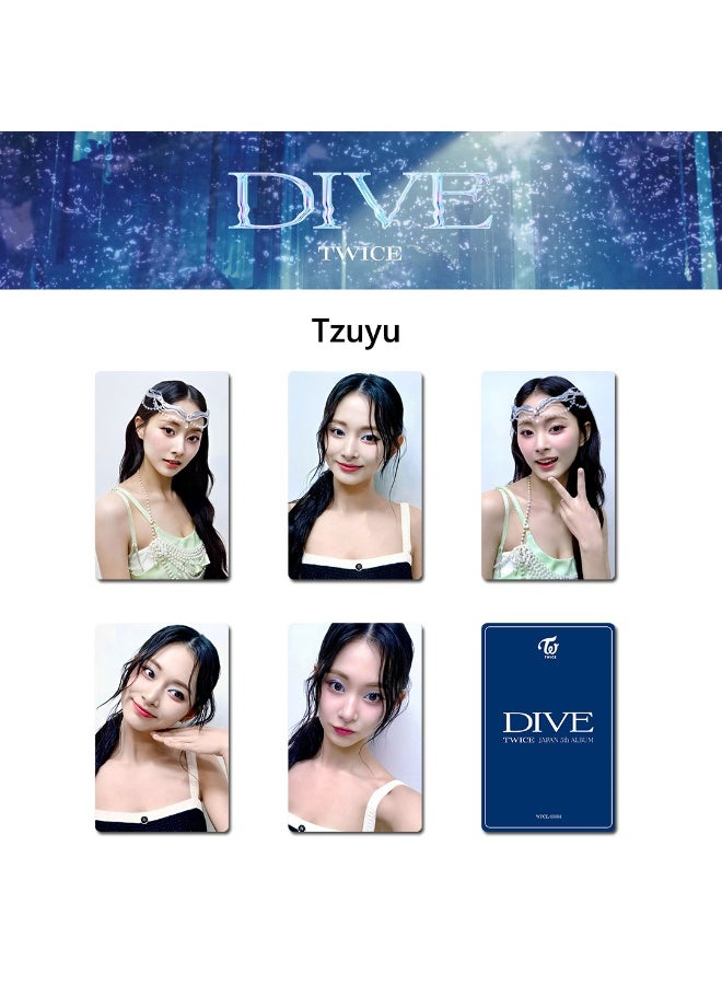 NIBEMINENT 5 Pcs Kpop TWICE DIVE Lomo Cards Card For Fans Collection Gifts - Image 1