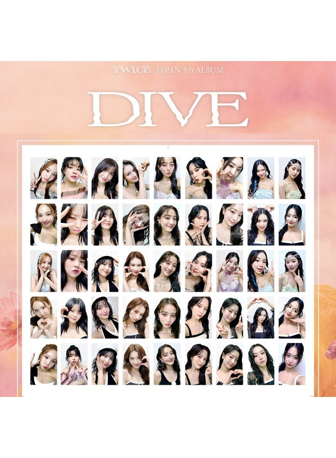 NIBEMINENT 5 Pcs Kpop TWICE DIVE Lomo Cards Card For Fans Collection Gifts - Image 2