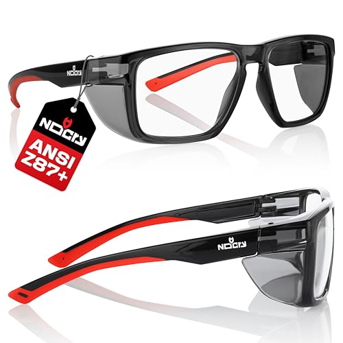 NoCry ANSI Z87.1 Clear Safety Glasses with Side Shields — Durable Anti Fog & Scratch Resistant Eye Protection Glasses or Men & Women — ANSI Z87 Rated Protective Eyewear with 100% UV Shielding for Work - Image 1