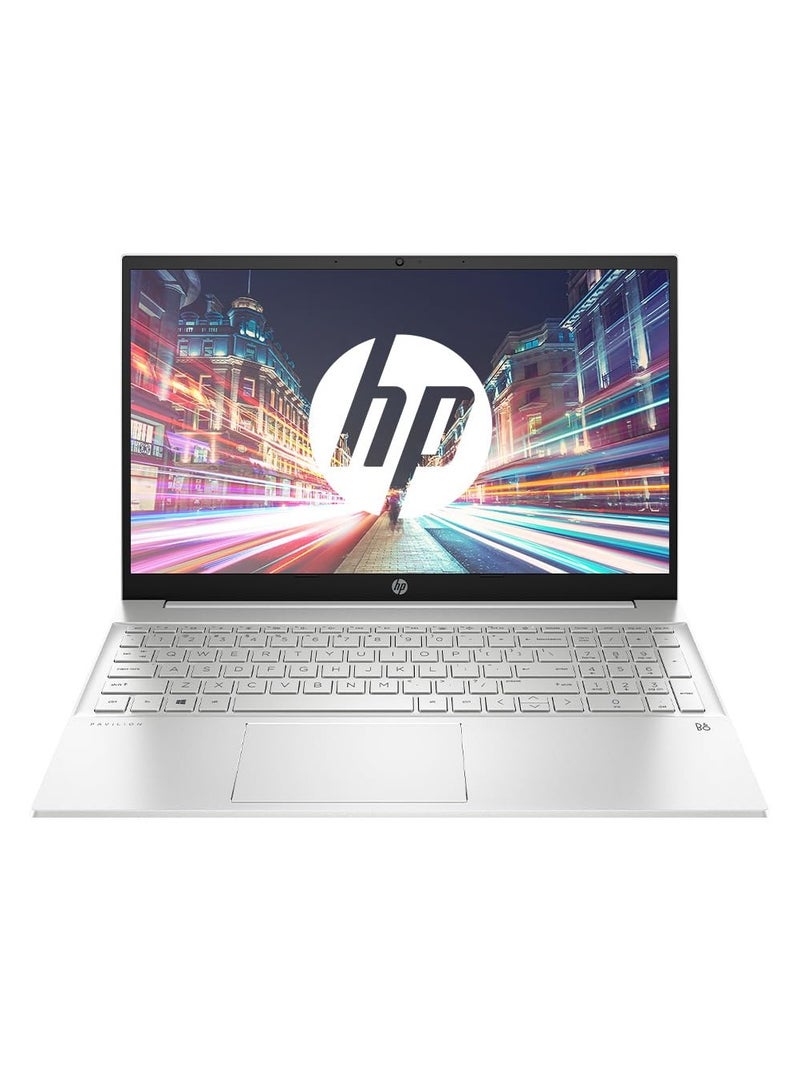 HP كمبيوتر محمول Pavilion 15 بشاشة FHD مقاس 15.6 بوصة ومعالج Core i5 وذاكرة وصول عشوائي سعة 16 جيجابايت ومحرك أقراص SSD سعة 512 جيجابايت وبطاقة رسومات Intel Iris XE ونظام التشغيل Windows 11 + ماوس مجاني - Image 1