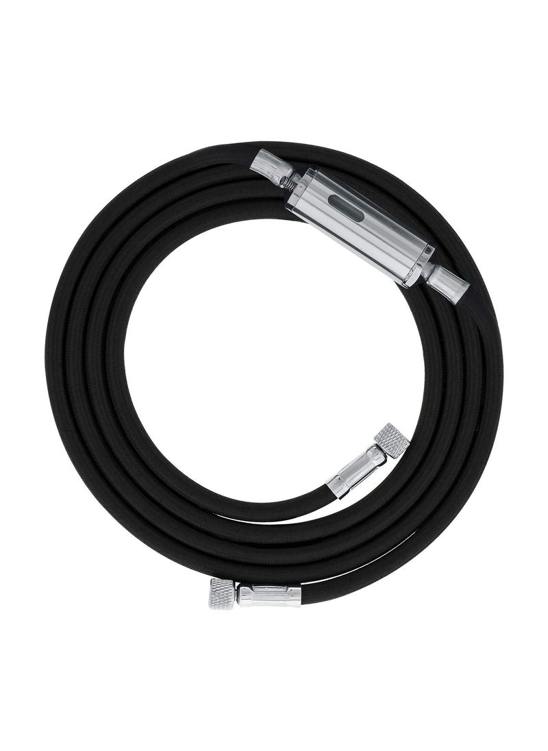 Master Airbrush Master Airbrush 10 Foot Nylon Braided Airbrush Hose with Inline Moisture Trap Filter and Standard 18 Size Fittings on Both Ends Hose Color May Vary 