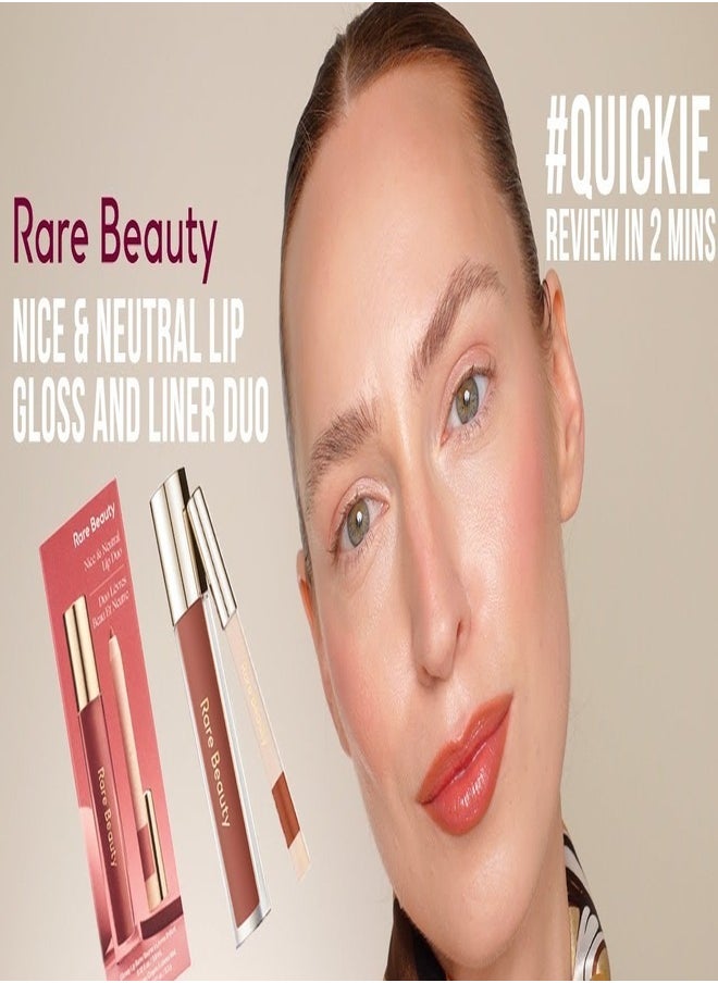 Rare Beauty Rare Beauty by Selena Gomez Nice & Neutral Lip Duo – Limited-Edition Set Featuring Stay Vulnerable Glossy Lip Balm in Nearly Neutral & Kind Words Matte Lip Liner in Patient  - Image 5