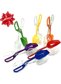 Skoolzy Jumbo Rainbow Tongs 6 Piece Toys_And_Games Set, Fine Motor Skills Handy Scoopers Rainbow Color Sorting Learning Tools Skill Development For Baby & Kids  - Image 1