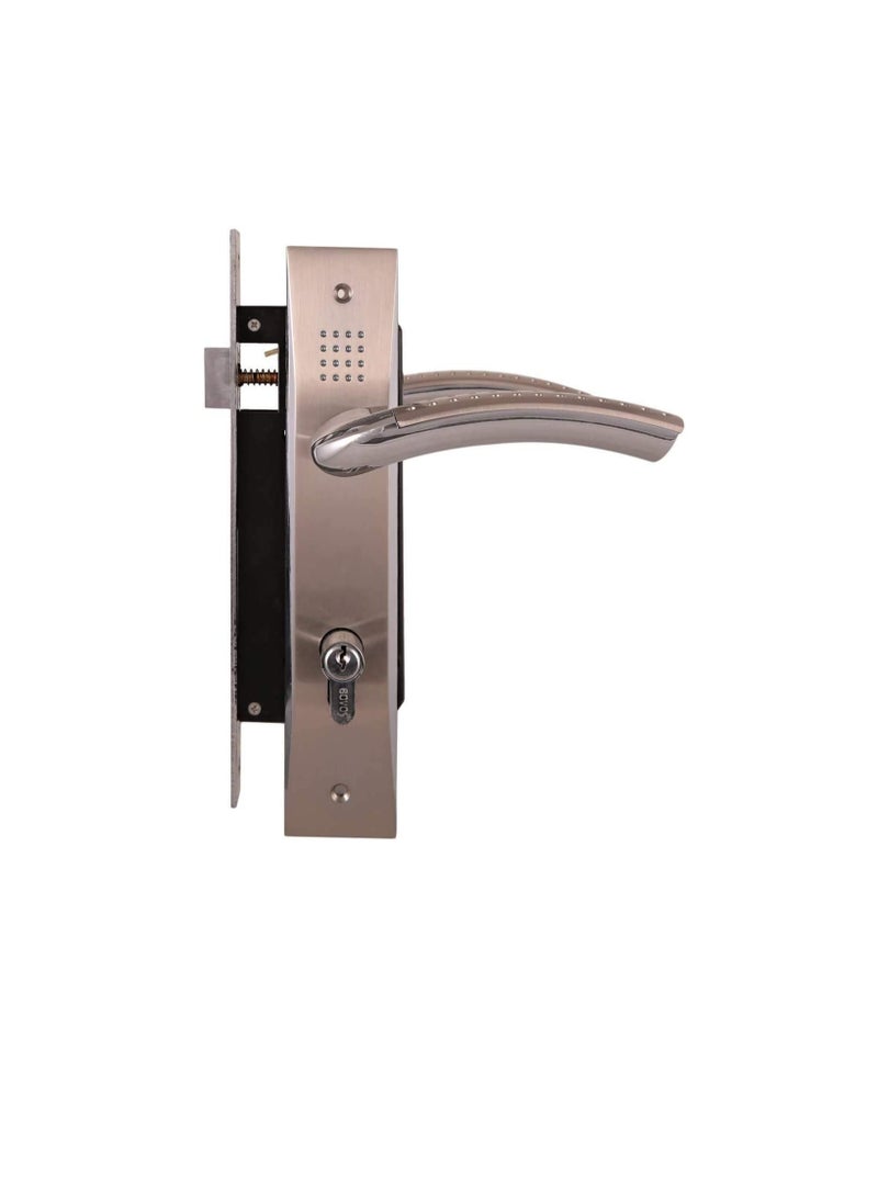 روك مجموعة قفل الباب كاملة (مع هيكل 85-45 مم وأسطوانة 70 مم) SN / CP - ROCK العلامة التجارية - Image 1