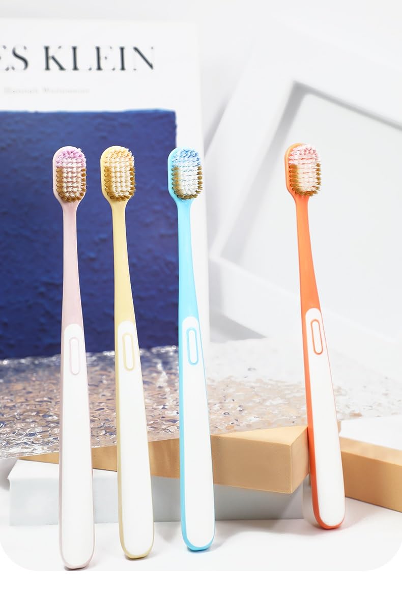 RUJVE Tooth Brush Set, Tooth Brush Combo Pack of 5 Pcs; Toothbrush for Kids & Adults, Super Soft Bristles for Sensitive Teeth, Manual Toothbrush for Kids & Adults (Multicolor) - Image 1