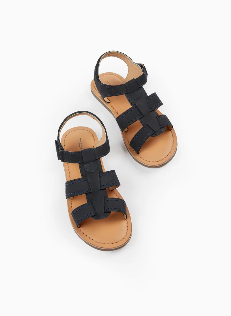 Zippy Zippy Leather Strappy Sandals For Boys