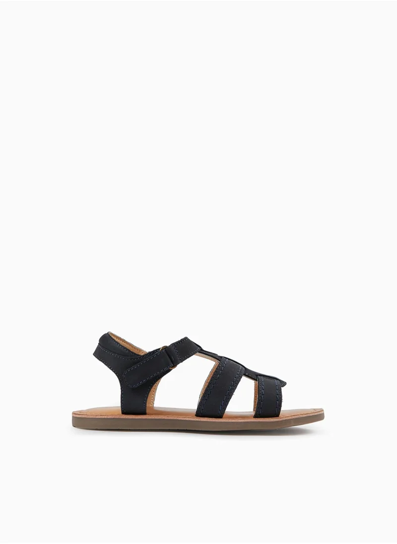 Zippy Zippy Leather Strappy Sandals For Boys
