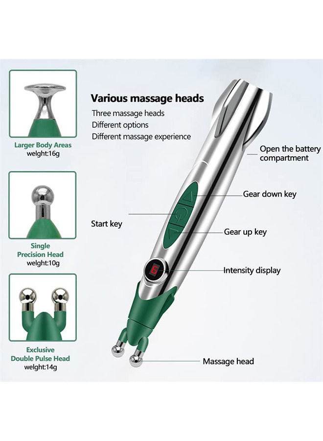 Electronic Acupuncture Pain Relief Massager With 3 Heads - Image 5