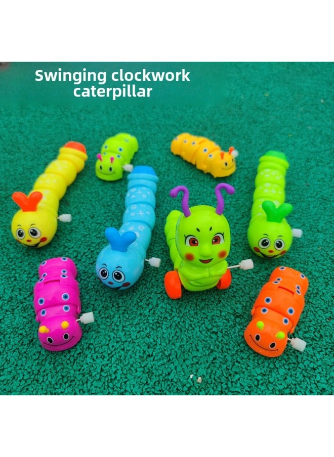 Generic - Wind-Up Spring Toy For Babies And Toddlers Small Animal Jumper Educational Children Plaything Plastic Multi-Sized Interactive-Color:Coil Swing Worm 1 Random Color - Image 1
