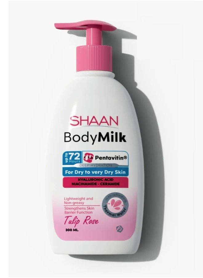 Shaan Body Milk Tulip Rose 300ml 