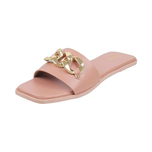 Mochi Women Pink Flat Fashion Slip-on UK/4 EU/37 (41-4157) - Image 1