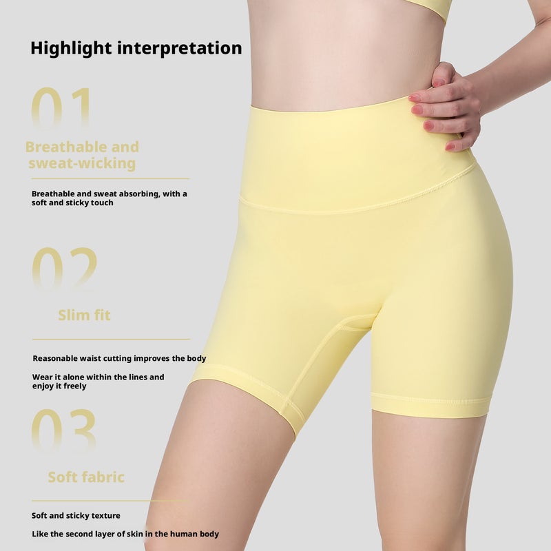 High Waist Yoga Shorts - 3/4 Length Butt Lifting - Image 2