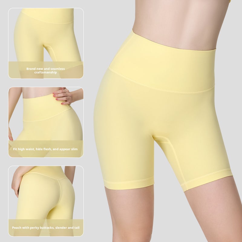 High Waist Yoga Shorts - 3/4 Length Butt Lifting - Image 1
