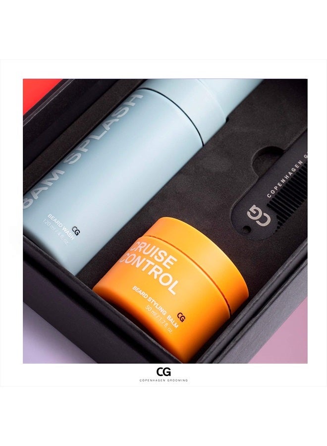 Copenhagen Grooming طقم العناية باللحية للرجال - طقم تصفيف اللحية مع بلسم اللحية، وغسول اللحية وزيت اللحية للرجال - Image 3