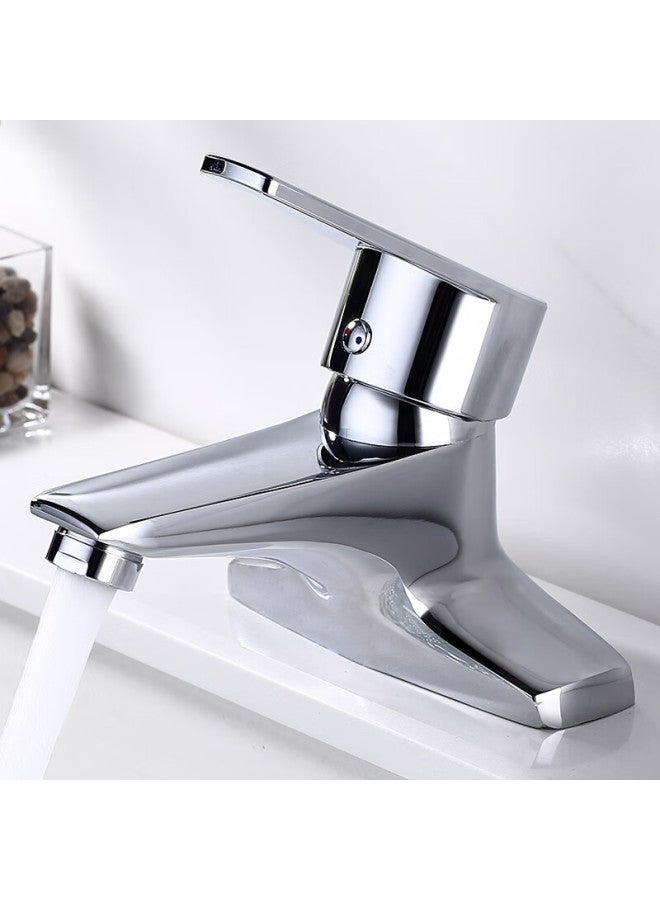 Larsd Double-hole Basin Faucet, Copper Body, Hot And Cold Face Basin, Washbasin, Bathroom Cabinet, Sink Faucet Ld5122 - Image 1
