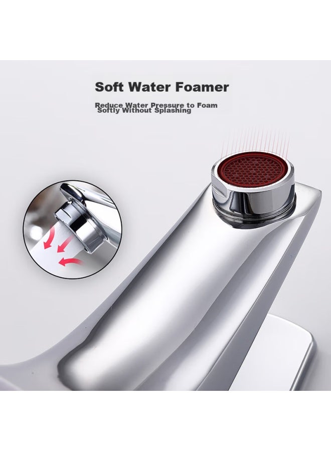 Larsd Double-hole Basin Faucet, Copper Body, Hot And Cold Face Basin, Washbasin, Bathroom Cabinet, Sink Faucet Ld5122 - Image 5