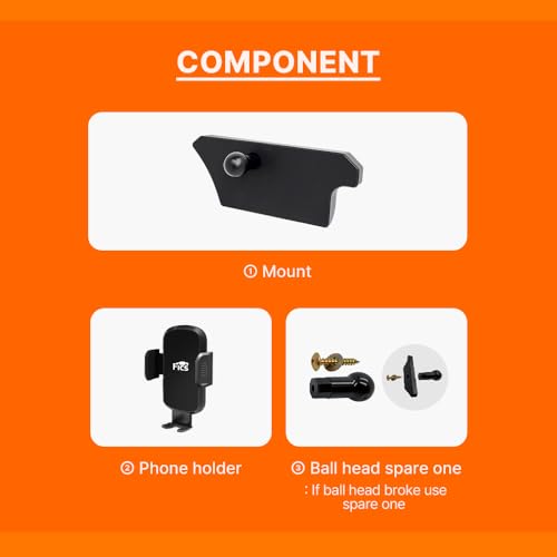 FICS Car Phone Holder for Mercedes-Benz C-Class (W205) & GLC (X253) with 8” Display – Custom-Fit Mount for Seamless Display Integration, Interior Accessories for Navigation Use, Stable Driving View - Image 5