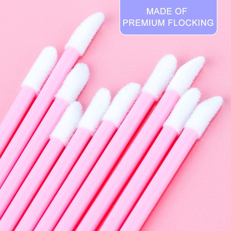 KINGMAS 500 Pack Lip Wands Applicators, Disposable Lip Brushes, Lipstick Gloss Wands Applicator Makeup Tool Kits (500 Pack) - Image 2