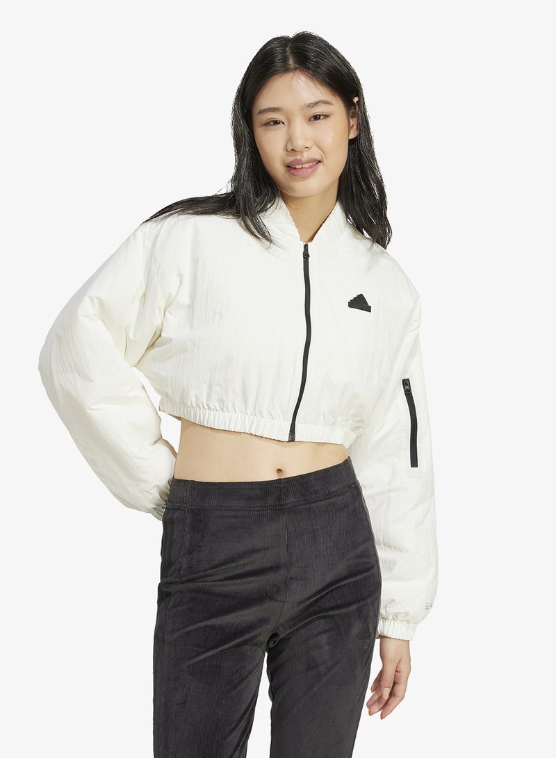 Adidas City Escape Padded Bomber Jacket - Image 1