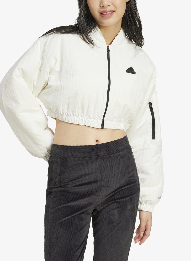 Adidas City Escape Padded Bomber Jacket - Image 3