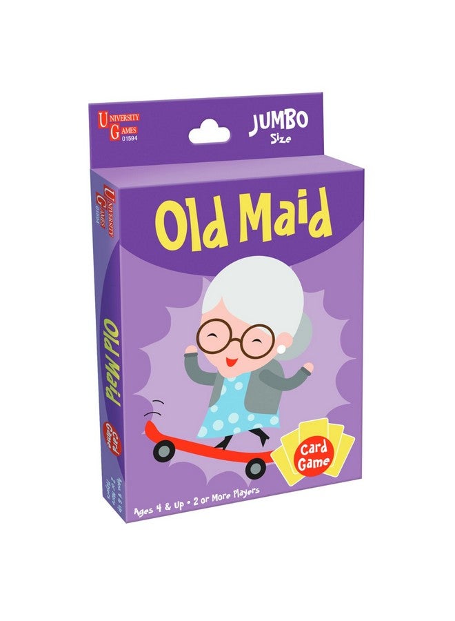 University Games Old Maid Card Game - Jumbo Size, Colorful Character Cards for Kids Ages 4 and Up, Fun Family and Educational Game - Image 1