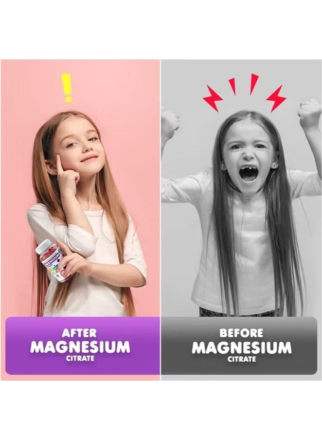 دكتور موريتز حلوى سترات المغنيسيوم للأطفال المضادة للتوتر، بنكهة التوت، 60 قطعة - Image 3