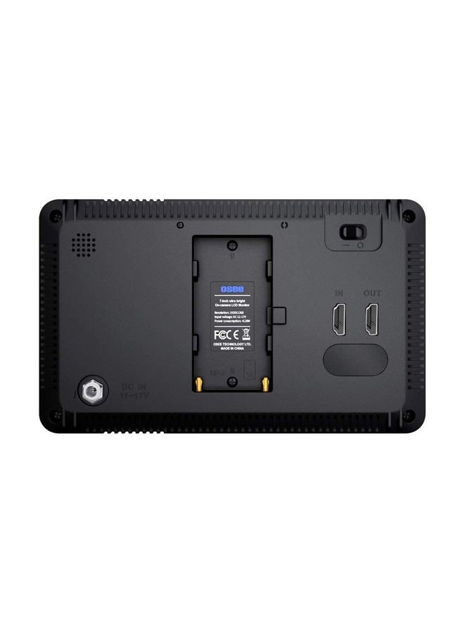 osee T7 7inch Upgraded Version 3000 Nits Ultra Bright Daylight Viewable FHD DSLR Camera Field Monitor 3D LUT HDR 4K HDMI Input & Output Including Ball Head Power Adaptor and D-tap Cable  - Image 3