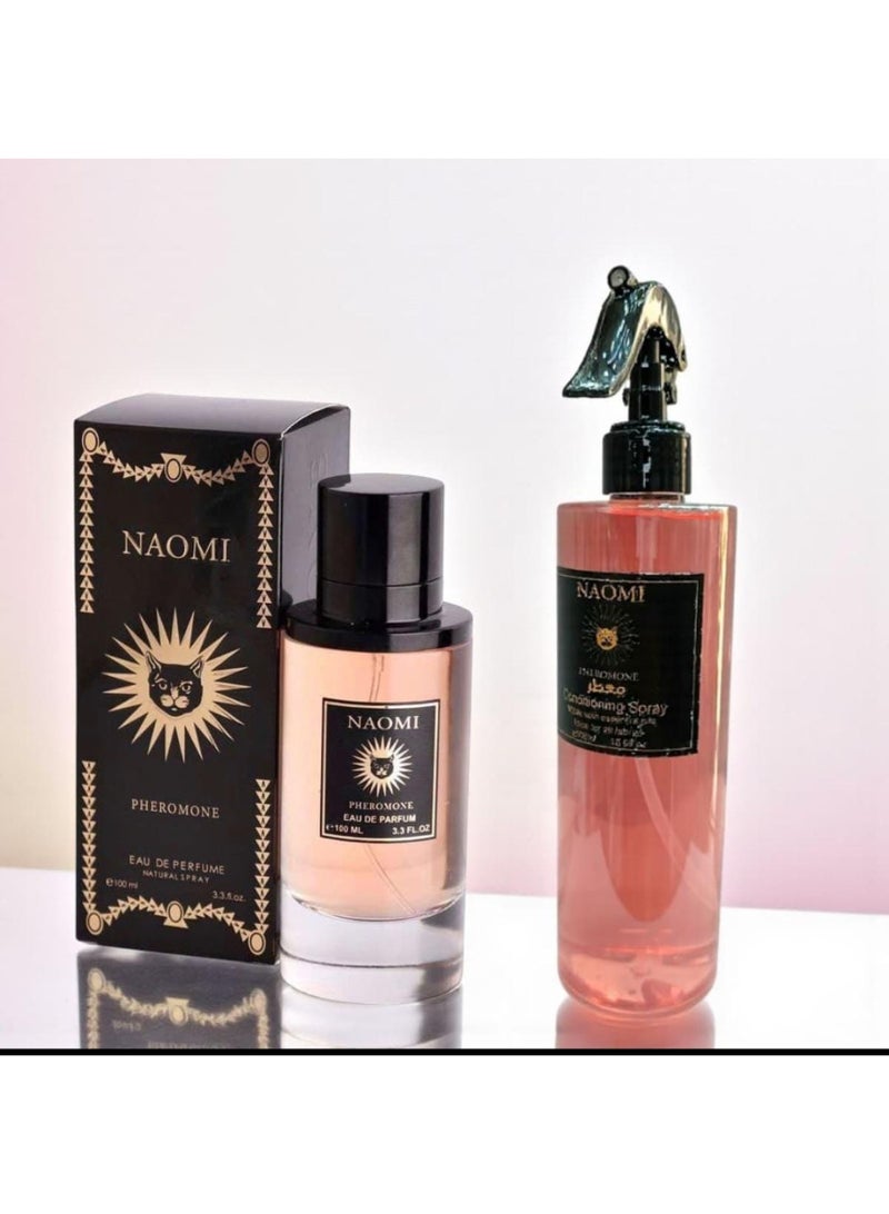 Naomi Perfume Set 100ml, Naomi Air Freshener 500ml - Image 1