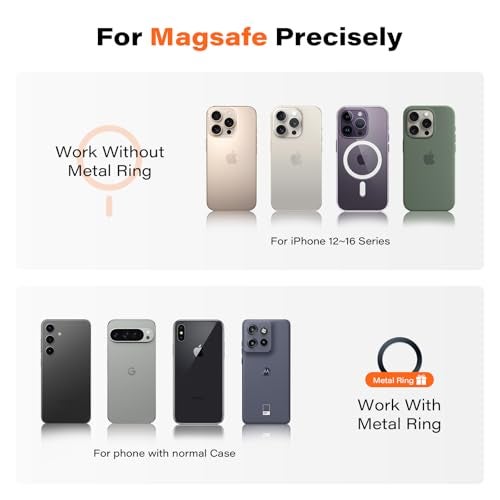 A2C for Hyundai Ioniq 5 Phone Mount, Attaches to Metallic Dashboard for 2024-2026 Sonata/Kona, 2022-2026 Ioniq 5 & Ioniq 9, 2025-2026 Tucson, Compatible with MagSafe - Image 5