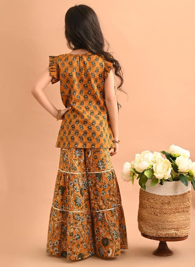 LILPICKS Printed Kurta Sharara Set - Image 2