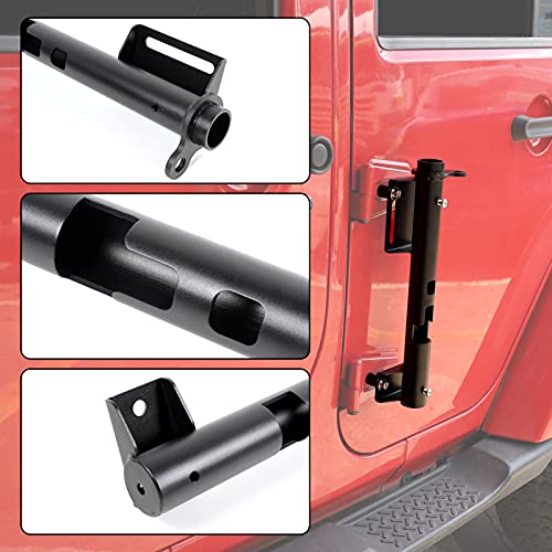 JeCar for Jeep Flag Mount, Flag Pole Holder CB Radio Antenna Bracket for Jeep Wrangler TJ JK JKU JL JLU & Gladiator JT - Image 3