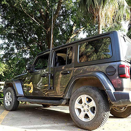 JeCar for Jeep Flag Mount, Flag Pole Holder CB Radio Antenna Bracket for Jeep Wrangler TJ JK JKU JL JLU & Gladiator JT - Image 5