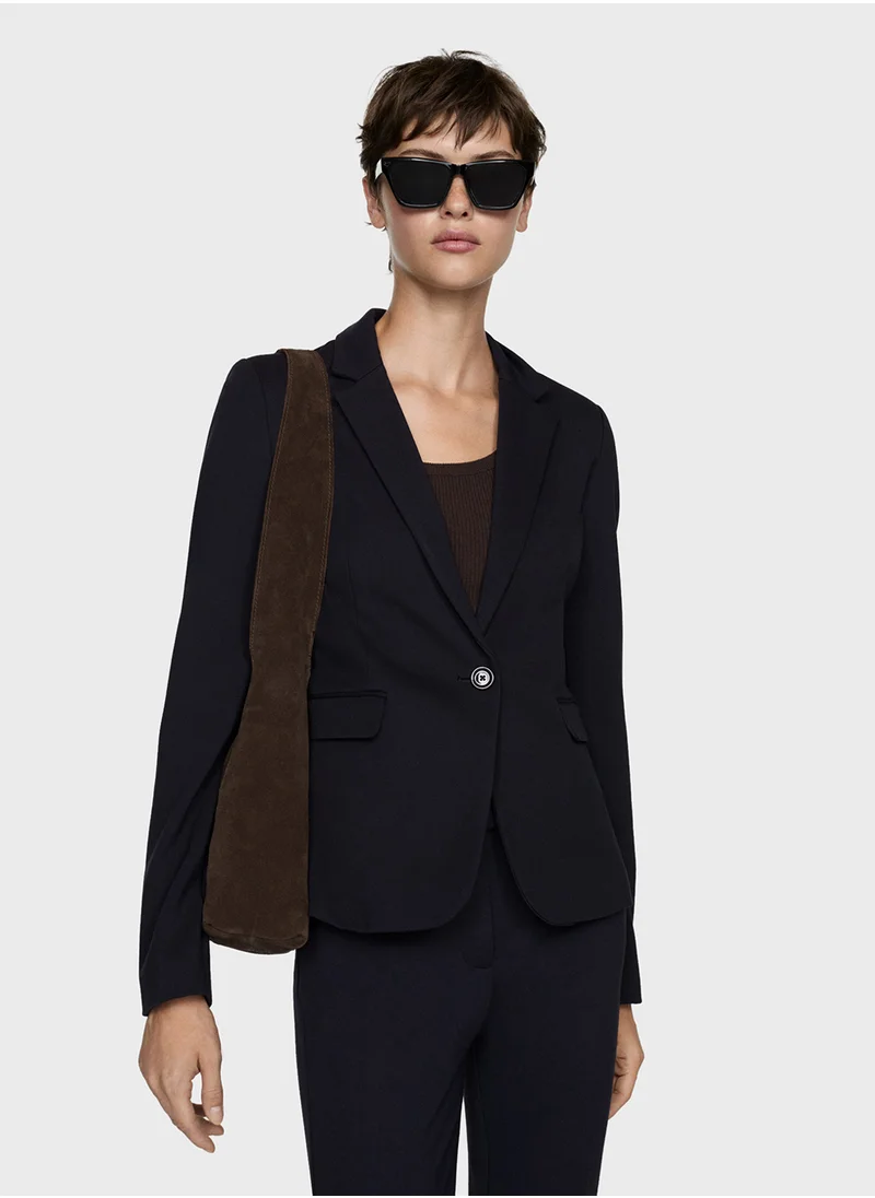 مانجو Suit Jacket With Pockets