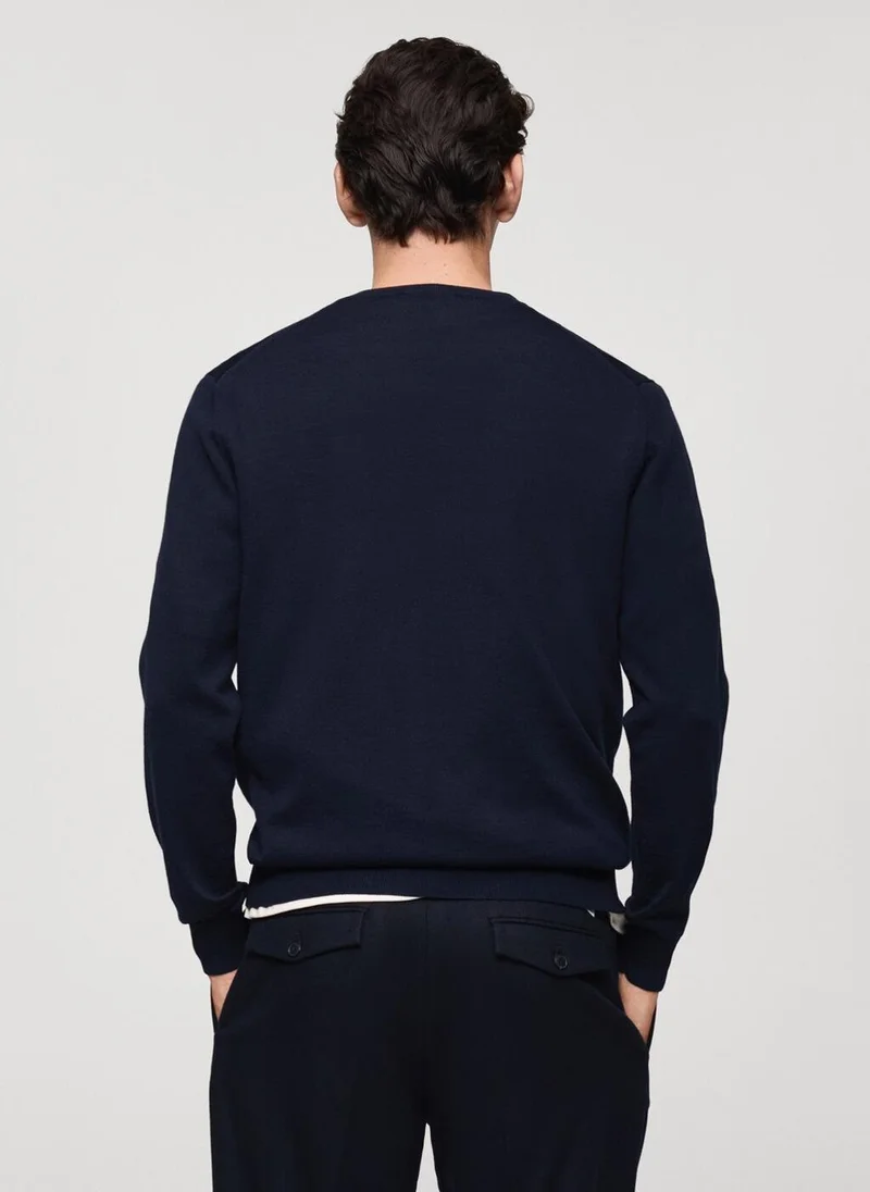 Mango Man 100% merino wool sweater