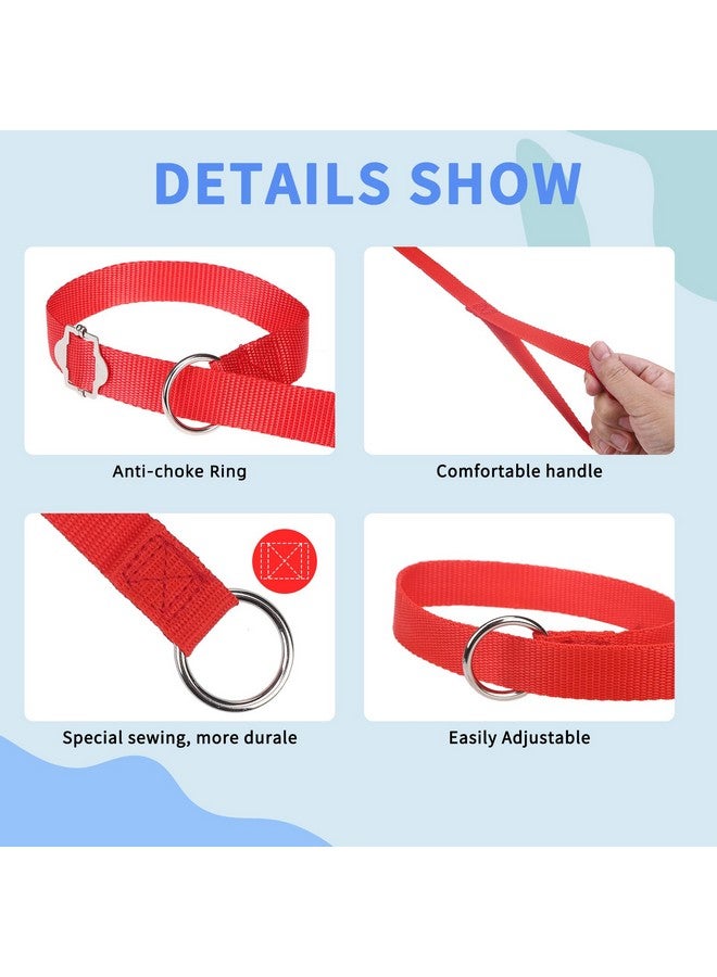 اتش او ام آي أم بي سلسلة كلاب HOMIMP Slip Lead بطول 6 أقدام - 6 قطع بألوان متعددة للتحكم في بيت الكلب للكلاب الصغيرة والمتوسطة والكبيرة وإنقاذ الجراء والعناية بها - مصنوعة من النايلون القوي شديد التحمل بطول 6 أقدام للمأوى والطبيب البيطري والتدريب - Image 4