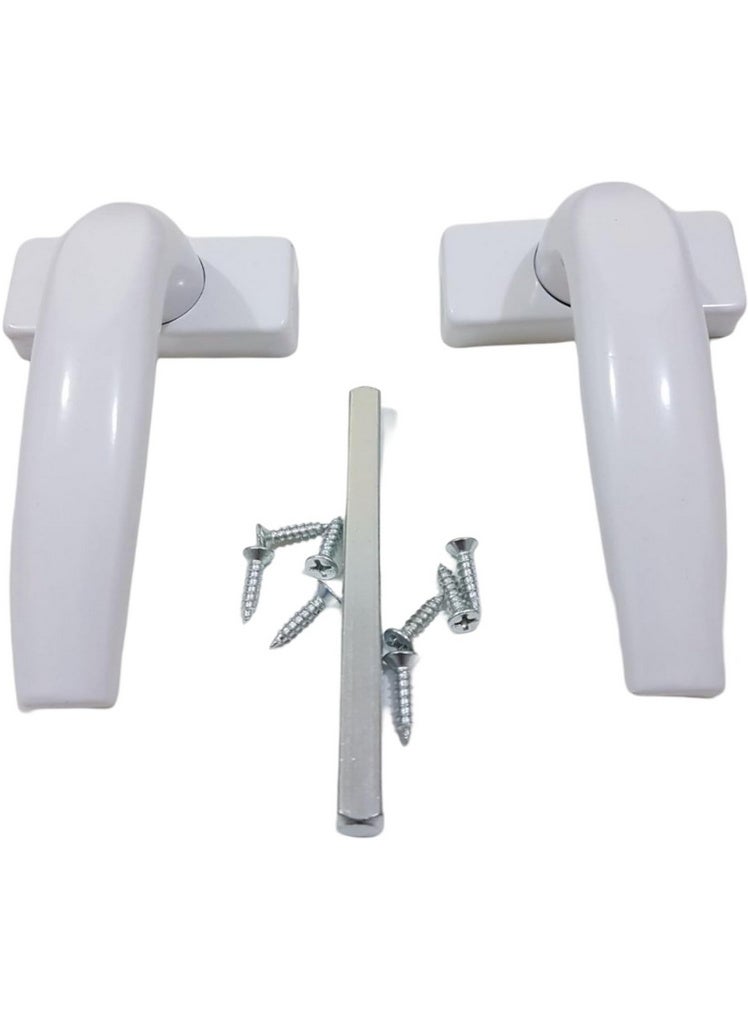 white aluminum door handle - Image 1