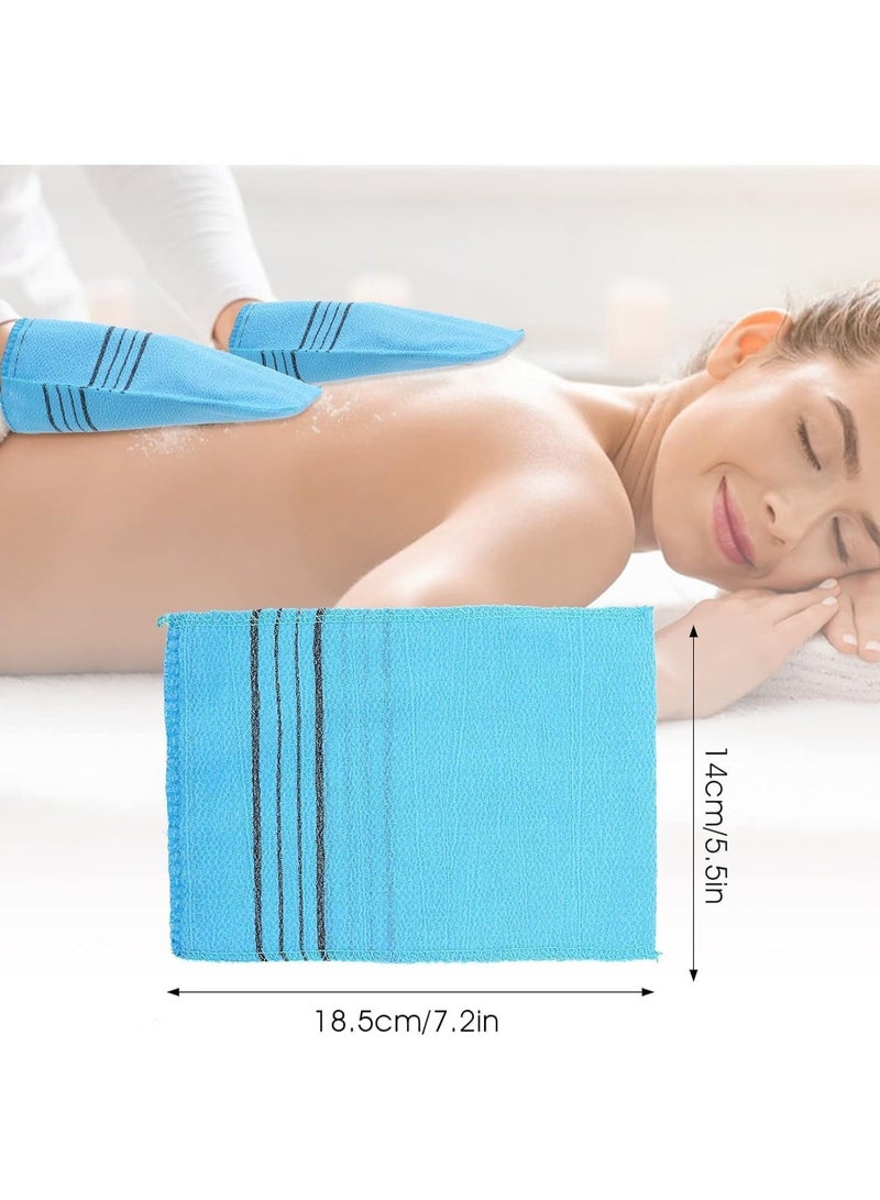 6 Pcs Exfoliating Bath Washcloth,Towel Cloth for Exfoliating,Exfoliator Scrub Mitten for Bath and Shower, Removing Dry Dead Skin Cells, Suitable for All Skin Types (6 Colors) - Image 2